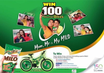 މައިލޯ އާއި ބައިކް މޯލްޑިވްސް ގުޅިގެން 100 ބައިސްކަލު ދެނީ