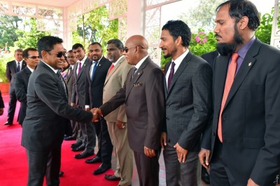 އެމްޑީޕީން ބޮއިކޮޓް ކުރި ރިޔާސީ ބަޔާން އިއްވި ޖަލްސާގައި އޭޑީކޭ ނާޝިދު