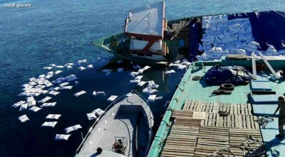 އުތުރުގެ ރަށްތަކަށް ކާޑު ހިފައިގެން ދިޔަ ދޯންޏެއް ފަރަށް އަރައިފި