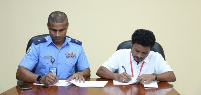 ކްލަބް މޯލްޑިވްސްގައި ވާދަ ކުރާ ޕޮލިސް ކުލަބަށް ސްޕޯންސަރެއް ހަމަޖައްސައިފި