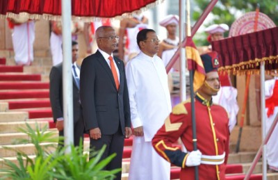 ރައީސަށް ލަންކާ އިން ހޫނު މަރުހަބާއެއް ދަންނަވައިފި