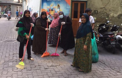 މާފަންނު މެދު ދާއިރާގެ މީހުން ސާފުކުރުމުގައި ނަމޫނާ ދައްކައިފި