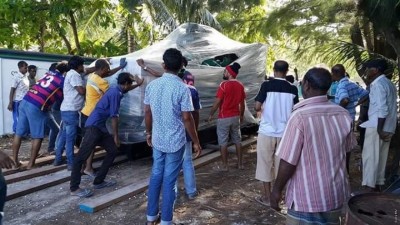 އާ ޖަނަރޭޓަރު އަލިފުށީ އިންޖީނުގެއަށް ގެންދިއުމުގެ މަސައްކަތުގައި ރައްޔިތުން