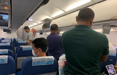 ލަންކާ އެއާޕޯޓުގައި ތާށިވި ދިވެހިން އެހެން ބޯޓެއްގައި ބެންކޮކަށް