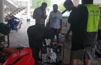 ބޯކޮށް ވާރޭ ވެހި، ގދ. ތިނަދޫގެ 50 ގެއަކަށް ފެން ވަދެއްޖެ