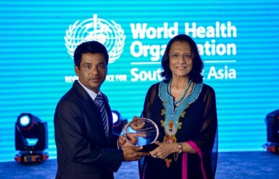 ސިއްހީ ކުރިއެރުންތައް ފާހަގަކޮށް ޑަބްލިއުއެޗްއޯގެ އެކްސެލެންސް އެވޯޑް ރާއްޖެއަށް