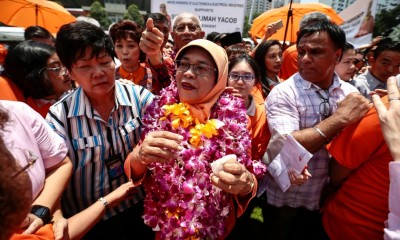 އިންތިހާބަކާ ނުލައި ސިންގަޕޫރުގެ ފުރަތަމަ ރައީސާ ވެރިކަމަށް ހޮވިއްޖެ