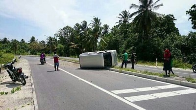 ގަމުގައި ހިނގި އެކްސިޑެންޓެއްގައި ސީރިއަސް އަނިޔާތަކެއް ލިބުނު ދެ މީހަކު މާލެ ގެންނަނީ