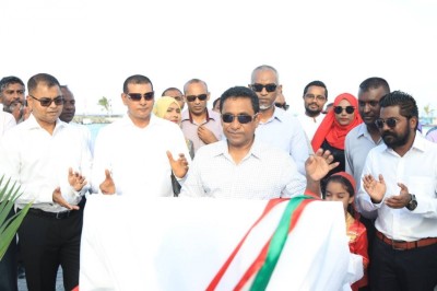 ރައީސް ޔާމީން ވެލިދޫ ބަނދަރު ހުޅުއްވައިދެއްވައިފި