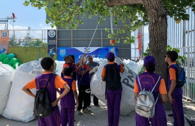 ޣިޔާސުއްދީނަށް 10 އަހަރު ފުރުން ފާހަގަކުރަން 10 ޓަނުގެ ޕްލާސްޓިކް ހޮވަނީ