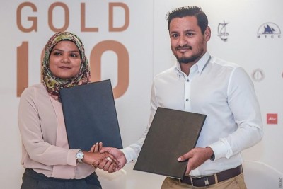 ގޯލްޑް 100 ގެ ޕާޓްނަރުންނާއެކު ސޮއިކޮށްފި