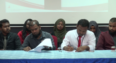 ދަރިވަރުންގެ ހުނަރުތައް ދައްކާލުމަށް ގައުމީ ޔުނިވާސިޓިން އެމްއޯޔޫއެއްގައި ސޮއިކޮށްފި