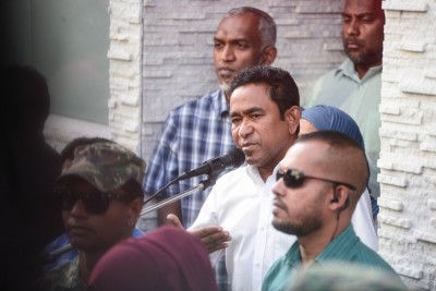 އަމުރަށްފަހު ރައީސްގެ ފުރަތަމަ ވާހަކަފުޅުގައި ސިޔާސީ ލީޑަރުންނަށް ވަރުގަދަ ރައްދެއް