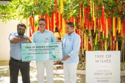 ލަކްސް ސައުތު ރިސޯޓުން ތެލެސީމިއާ ފަންޑަށް 8000 އެމެރިކާ ޑޮލަރުގެ އެހީއެއް!