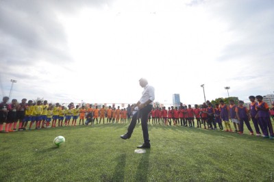 މާފަންނު ސްޓޭޑިއަމްގައި ތަރައްގީކުރި ޓާފް ދަނޑު ރަސްމީކޮށް ހުޅުވައިފި