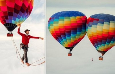 1،900 މީޓަރު އުހުގައި އޮތް ވަލެއްގެ މަތީގައި ހިނގައި، ރިކޯޑް ފޮތަށް