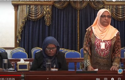 ސުޕްރީމް ކޯޓުގައި އާޒިމާ އަސަރާ އެކު: "ދައުވާ ބުނެދެވުނީ ތިން އަހަރު ފަހުން"