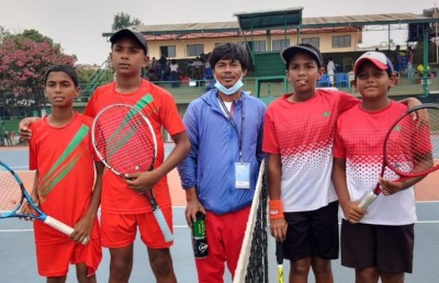 ބޫޓާން ބަލިކޮށް ޖޫނިއާ ގައުމީ ފިރިހެން ޓެނިސް ޓީމަށް ތާރީހީ މޮޅެއް