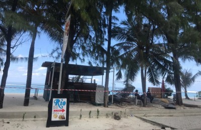 ފެން ހޮޅި ވަޅުލުމަށްޓަކައި ހުޅުމާލޭގެ ބީޗް ސަރަހައްދު ބަންދުކޮށްފި