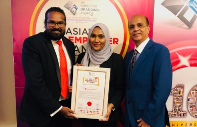 ބެސްޓް އެމްޕްލޯޔާ އެވޯޑް 3 ވަނަ ފަހަރަށް ބީއެމްއެލް އަށް ލިބިއްޖެ