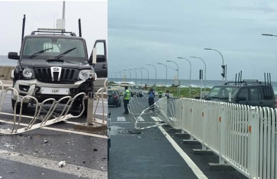 ރައީސްގެ މޮޓޯކޭޑުގެ ވެހިކަލެއް އެކްސިޑެންޓް ވެއްޖެ