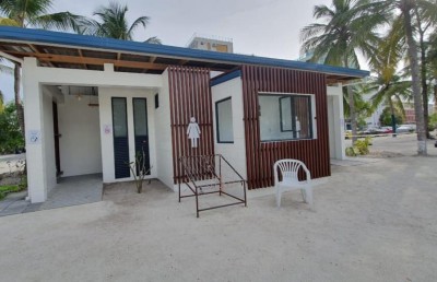 ހުޅުމާލެ ބީޗު ކައިރީގައި ފާހާނާ ބަރިތަކެއް ހަދައިފި