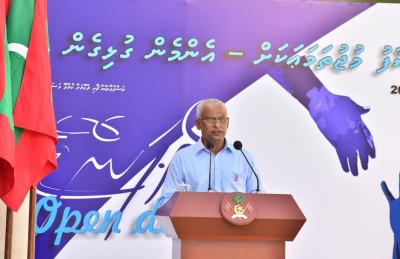 މަސްތުވާތަކެތި އެތެރެކުރާ ދޮރުތައް ބަންދުކުރާނަން: ރައީސް