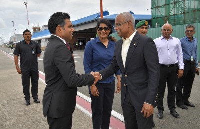 ތަގުރީރު ކުރެއްވުމަށް ރައީސް އެމެރިކާ އަށް ފުރާވަޑައިގެންފި