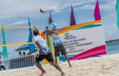 އިންވިޓޭޝަނަލް ބީޗް ވޮލީ މުބާރާތް ފުރަވެރީގައި ފަށައިފި