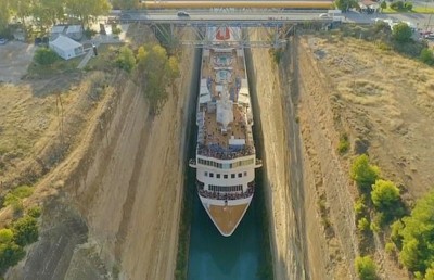 ރެކޯޑް ދަތުރެއް؛ ކްރޫޒް ޝިޕެއް 24 މީޓަރު ފުޅާ ކެނަލެއް ހުރަސްކޮށް