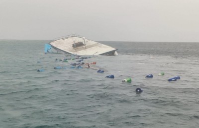 ލަންދޫ ބޯޓު ފަރަށް އަރުވާލީ މުދާ ސަލާމަތްކުރަން، ގެއްލުން 8 މިލިއަނުން މަތީގައި