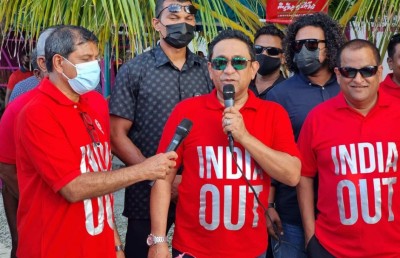 އިންޑިއާއާ ދެކޮޅު ހަރަކާތް އިދިކޮޅުން މަޑުޖައްސާލައިފި