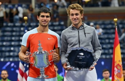 ޔޫއެސް އޯޕަން ކާމިޔާބުކޮށް އަލްކަރާޒް ދުނިޔޭގެ އެއް ވަނައަށް