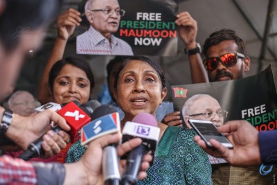 ރައީސް މައުމޫނުގެ ހާލު ސީރިއަސްވެ އަނބިކަނބަލުން ނަސްރީނާ ދޫނިދޫއަށް ވަޑައިގެންފި