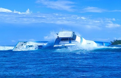 ގާފަރު މަސް ދޯންޏެއް ފަރަކަށް އަރައި ބިންދައިގެން ހިނގައްޖެ