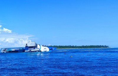 ގާފަރު މަސް ދޯންޏެއް ފަރަކަށް އަރައި ބިންދައިގެން ހިނގައްޖެ