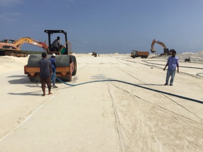 ފުނަދޫ އެއާޕޯޓް ރަންވޭގެ ސަބް ގްރޭޑް މަސައްކަތުގެ 40 ޕަސެންޓް ނިންމާލައިފި