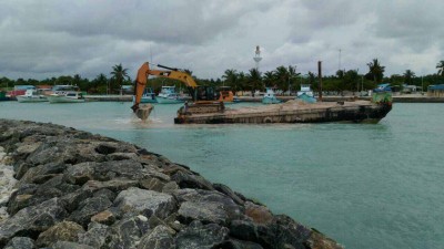 މާބައިދޫ ބަނދަރުގެ 79 ޕަސެންޓް މަސައްކަތް ނިންމާލައިފި