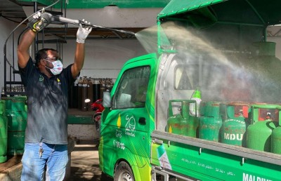 ހުޅުމާލޭގައި މޯލްޑިވްގޭސް ޑެލިވަރީކުރާ މީހަކު ޕޮޒިޓިވް ވެއްޖެ