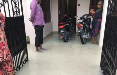 ބޯކޮށް ވާރޭވެހި އައްޑޫގެ ބައެއް ގެތަކަށް ފެން ވަދެއްޖެ