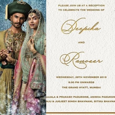 ދީޕިކާ އާއި ރަންވީރުގެ ކައިވެނީގެ ރިސެޕްޝަން މި މަހު 28ގައި!