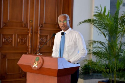 ރައްޔިތުން އެދޭ ތަރައްގީ އަންނާނީ ކޮރަޕްޝަން ނައްތާލެވިގެން: ރައީސް