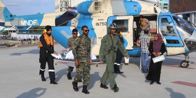 މ. މުލިން ހާލުބޮޑު ބަލި މީހަކު ހެލިކޮޕްޓަރުގައި މިއަދު މާލެ ގެނެސްދީފި