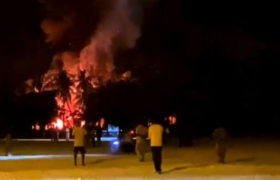 ހުޅުުދޫގައި އަލިފާނުގެ ހާދިސާއެއް، އަދިވެސް ކޮންޓްރޯލްއެއް ނުވޭ