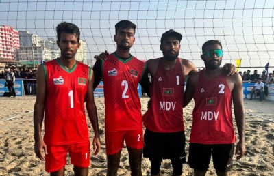 އޭޝިއަން ސެންޓްރަލް ޒޯން ބީޗްވޮލީ މުބާރާތުގެ ފައިނަލަށް ފުރަތަމަ ފަހަރަށް ރާއްޖެ ދަތުރުކޮށްފި