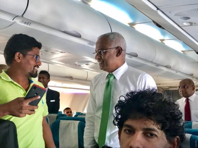 ރައީސް ސޯލިހު ކޮލޮމްބޯއަށް ވަޑައިގެންފި