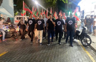 މުޒާހަރާ އިން މާލޭގެ މޭޔަރު ހައްޔަރުކޮށްފި