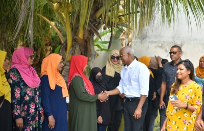 އެމްޑީޕީގައި އަޅުގަނޑު ފިޔަވައި އިތުރު ބައެއްގެ ތާއީދު ހޯދޭނެ އެހެން މީހެއް ނެތް: ރައީސް
