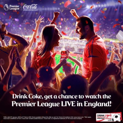 ކޮކާކޯލާ ބޮއިގެން ޕްރެމިއާ ލީގު ބަލަން ދާނެ ދެ ނަސީބުވެރިއަކަށް ޓިކެޓު ހަވާލުކޮށްފި