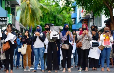 އަނިޔާއާ ދެކޮޅު އަޑު ގަަދަވަނީ، މަގުތަކަށް ނުކުންނަން ޖެހުނީ ފުލުހުން ޒިންމާ އަދާނުކުރީމާ